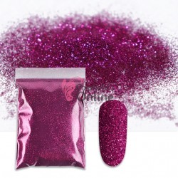 Decor pentru unghii NADP020RR 10g sclipici glitter Fuchsia